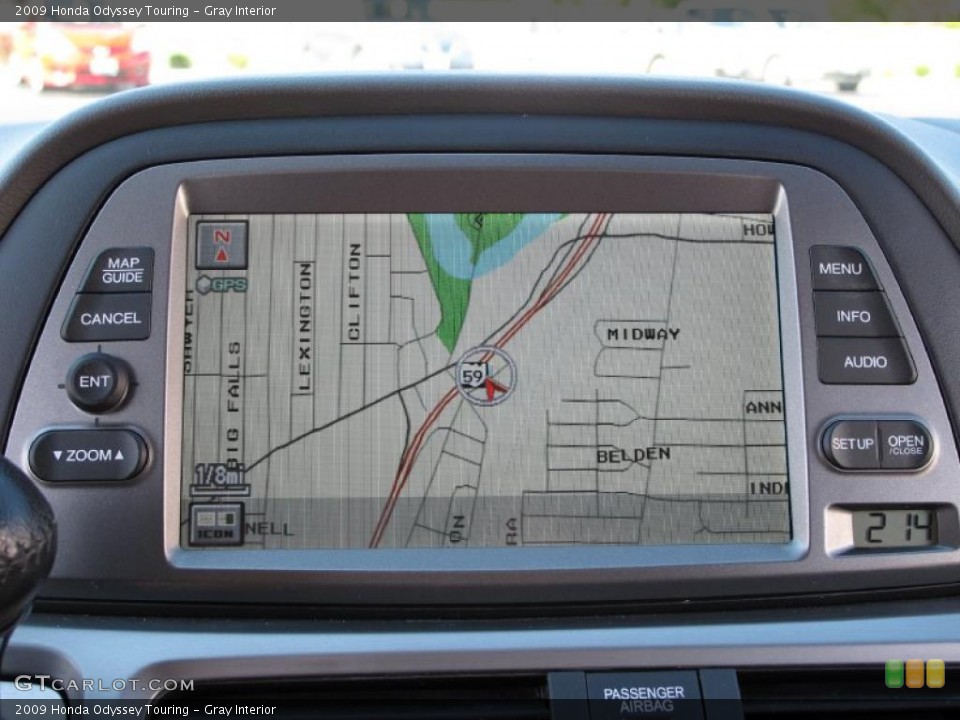 Gray Interior Navigation for the 2009 Honda Odyssey Touring #37889000
