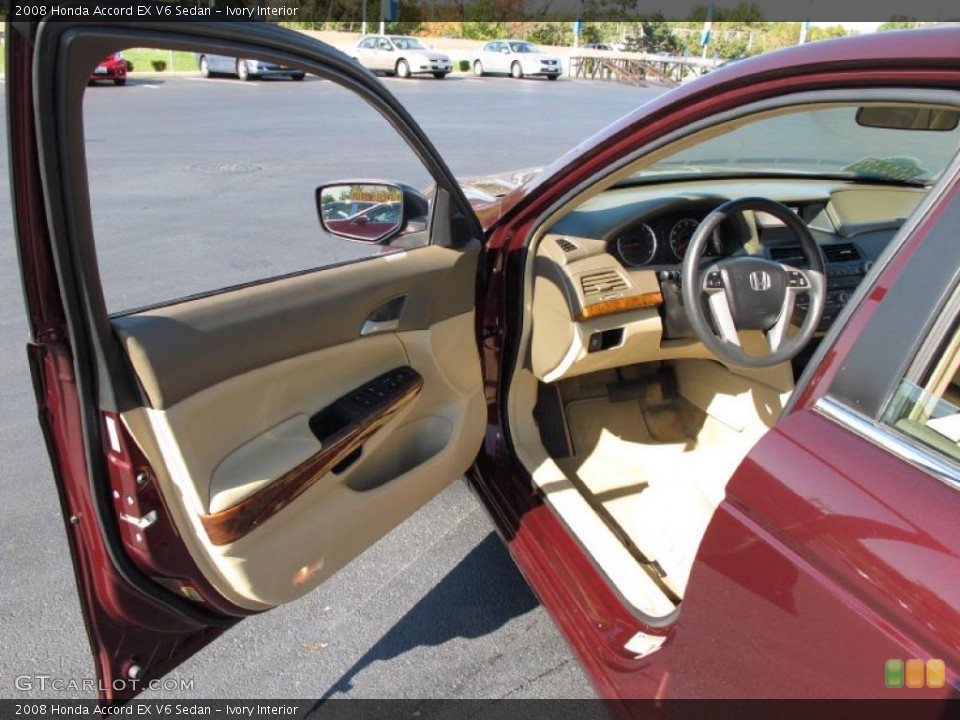 Ivory Interior Photo for the 2008 Honda Accord EX V6 Sedan #37889740