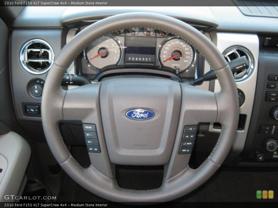 Medium Stone Interior Steering Wheel for the 2010 Ford F150 XLT SuperCrew 4x4 #37890080