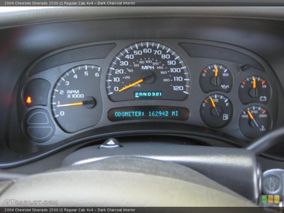 Dark Charcoal Interior Gauges for the 2004 Chevrolet Silverado 1500 LS Regular Cab 4x4 #37890988