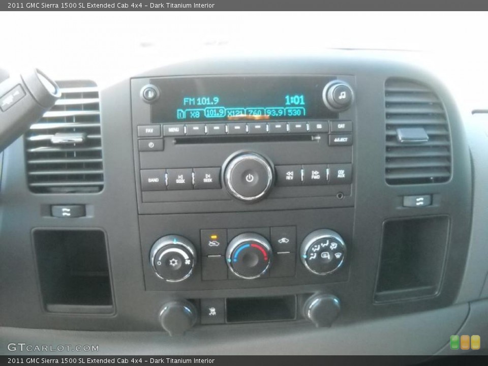 Dark Titanium Interior Controls for the 2011 GMC Sierra 1500 SL Extended Cab 4x4 #37892520