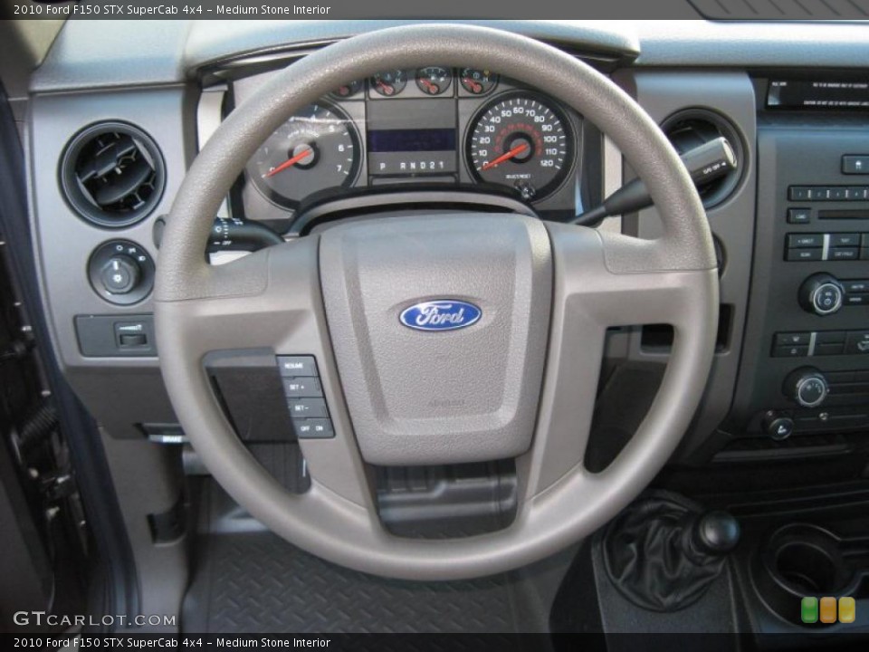 Medium Stone Interior Steering Wheel for the 2010 Ford F150 STX SuperCab 4x4 #37892976