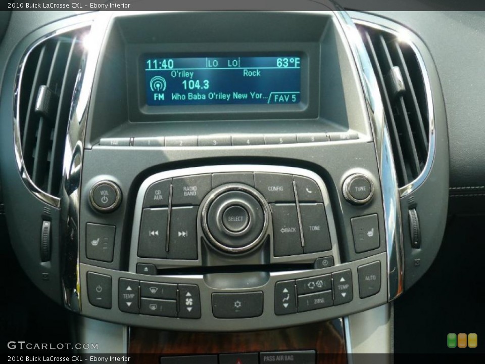 Ebony Interior Controls for the 2010 Buick LaCrosse CXL #37893468