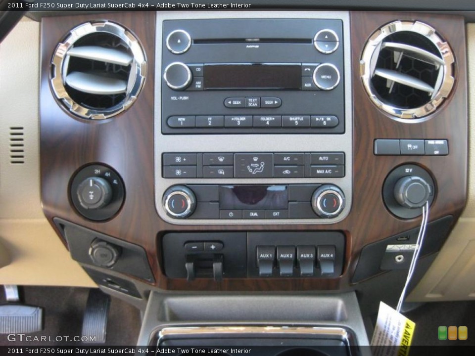 Adobe Two Tone Leather Interior Controls for the 2011 Ford F250 Super Duty Lariat SuperCab 4x4 #37894636