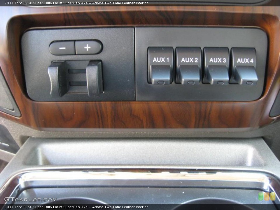 Adobe Two Tone Leather Interior Controls for the 2011 Ford F250 Super Duty Lariat SuperCab 4x4 #37894652