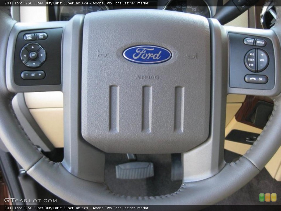 Adobe Two Tone Leather Interior Controls for the 2011 Ford F250 Super Duty Lariat SuperCab 4x4 #37895144
