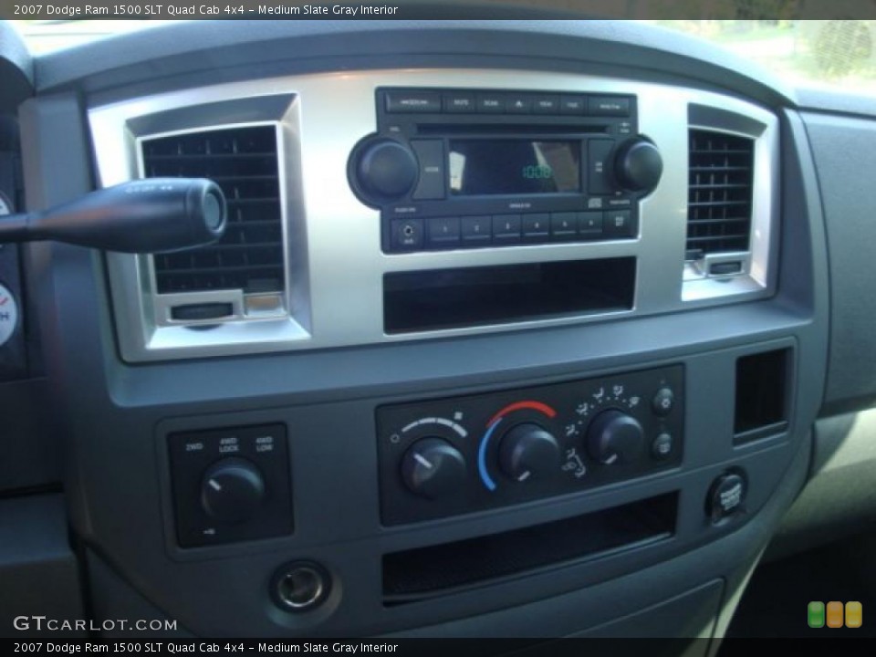 Medium Slate Gray Interior Controls for the 2007 Dodge Ram 1500 SLT Quad Cab 4x4 #37895332