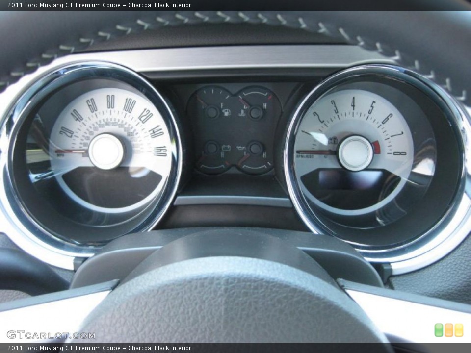 Charcoal Black Interior Gauges for the 2011 Ford Mustang GT Premium Coupe #37895492
