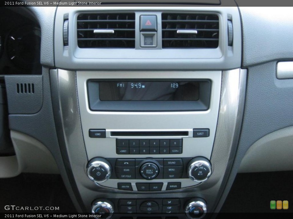 Medium Light Stone Interior Controls for the 2011 Ford Fusion SEL V6 #37895712