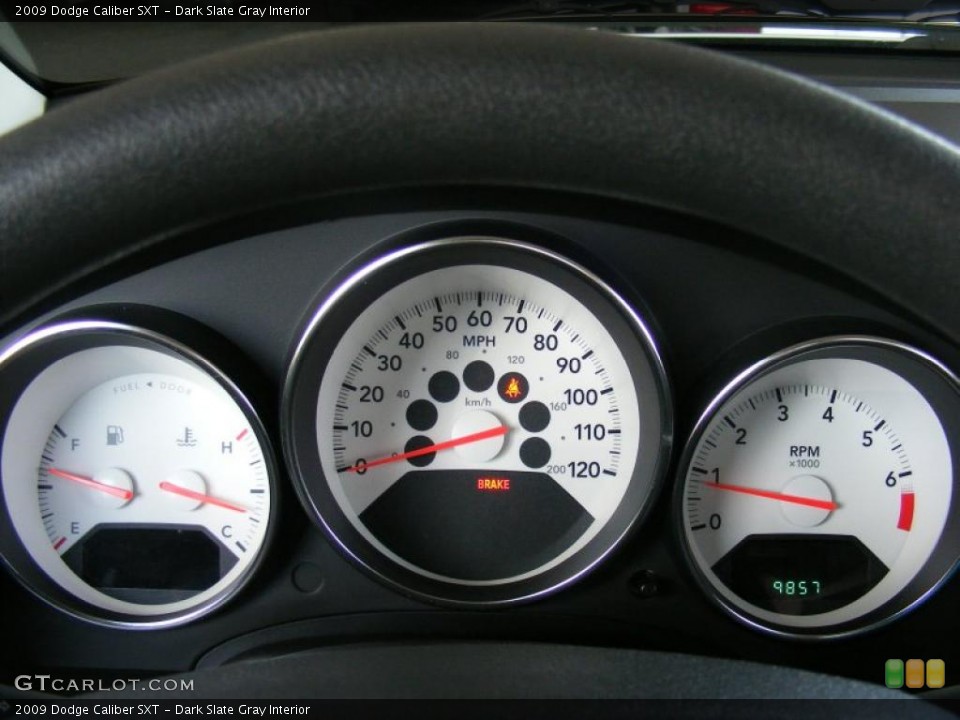 Dark Slate Gray Interior Gauges for the 2009 Dodge Caliber SXT #37898155