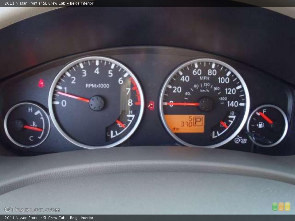 Beige Interior Gauges for the 2011 Nissan Frontier SL Crew Cab #37899383