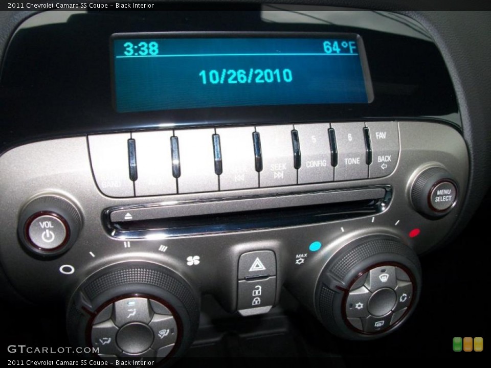Black Interior Controls for the 2011 Chevrolet Camaro SS Coupe #37901603