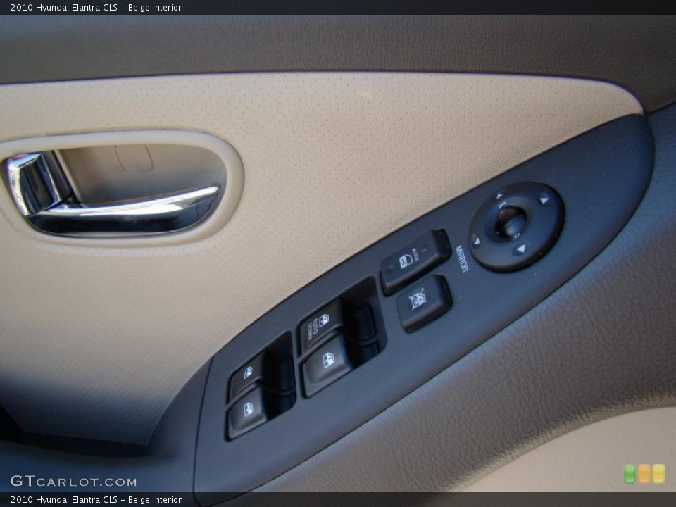 Beige Interior Controls for the 2010 Hyundai Elantra GLS #37901895