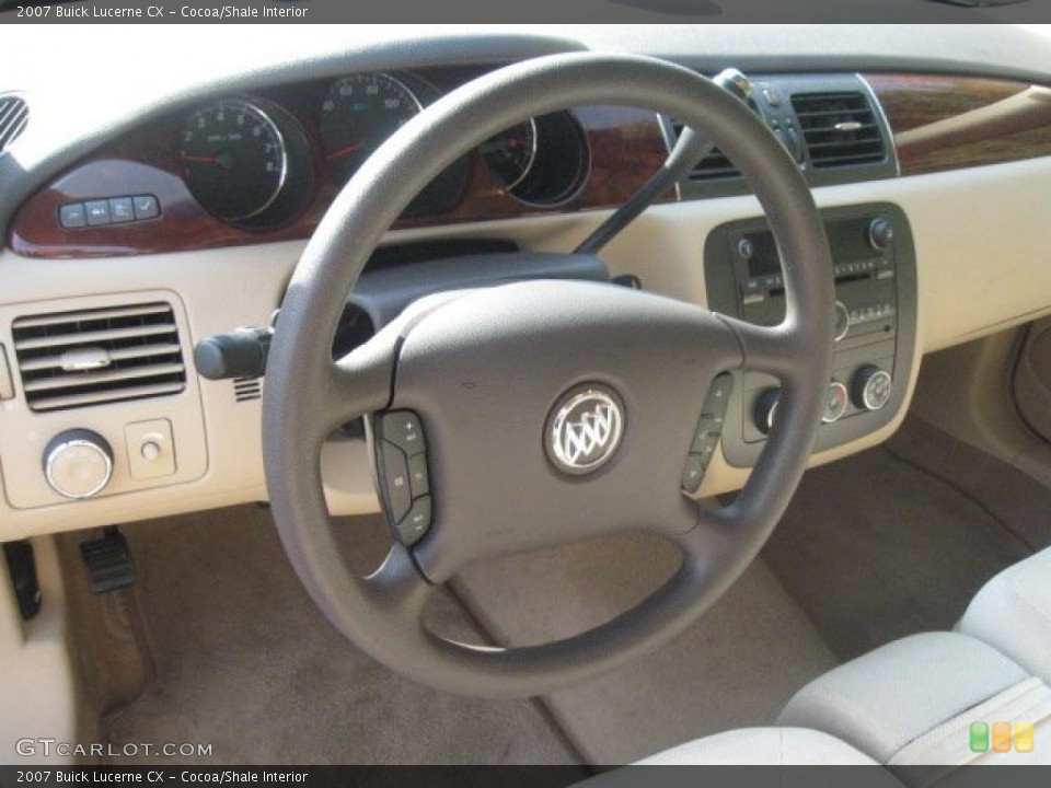 Cocoa/Shale Interior Steering Wheel for the 2007 Buick Lucerne CX #37901903