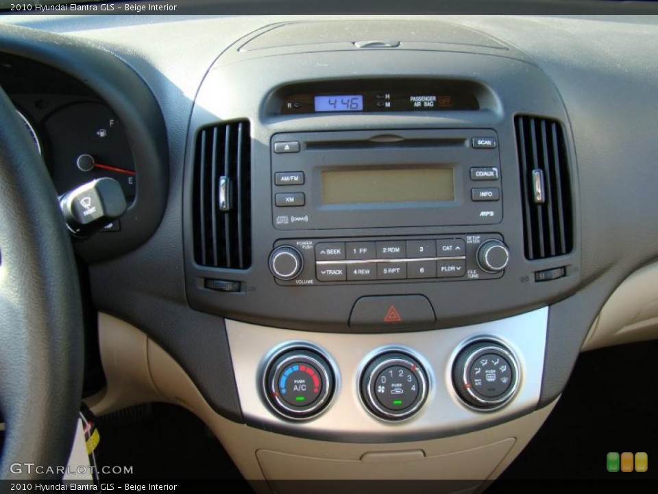Beige Interior Controls for the 2010 Hyundai Elantra GLS #37901911