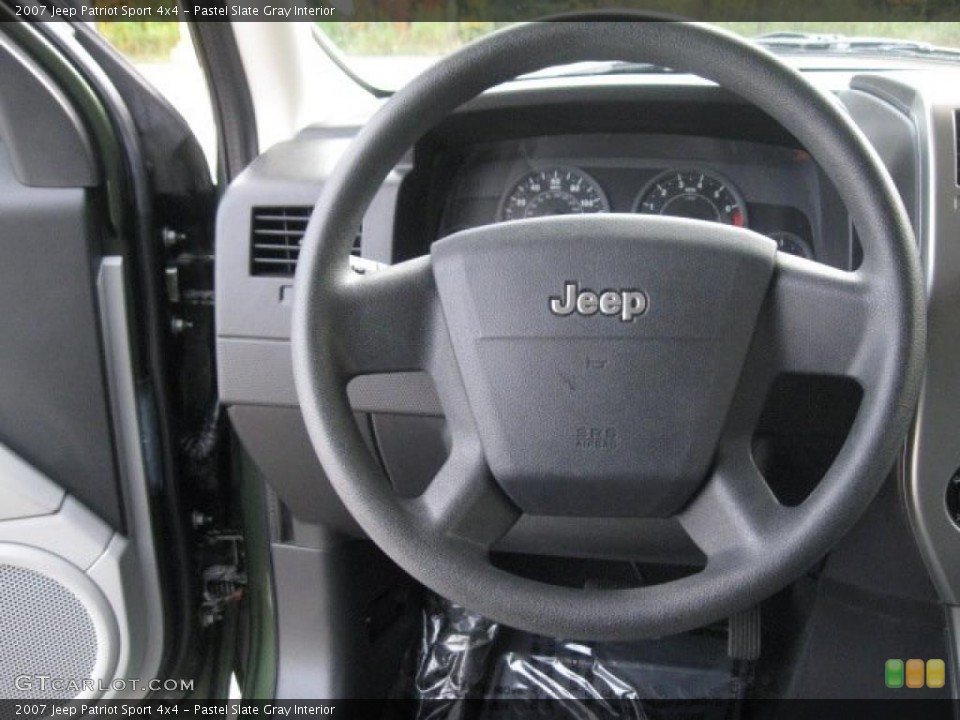 Pastel Slate Gray Interior Steering Wheel for the 2007 Jeep Patriot Sport 4x4 #37902607