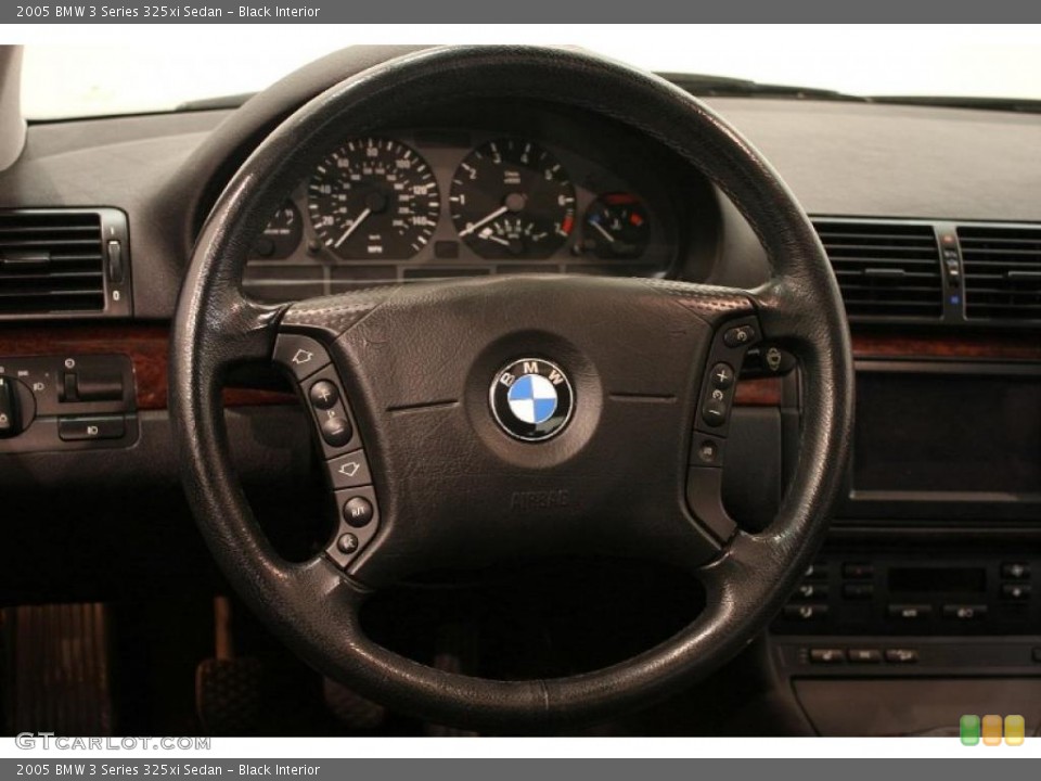Black Interior Steering Wheel for the 2005 BMW 3 Series 325xi Sedan #37904079