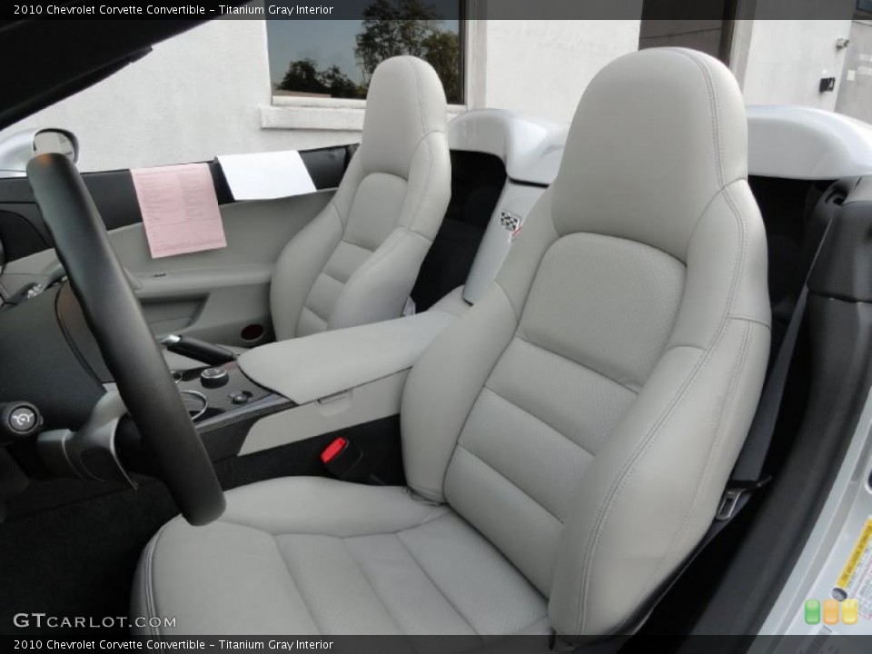 Titanium Gray Interior Photo for the 2010 Chevrolet Corvette Convertible #37904279