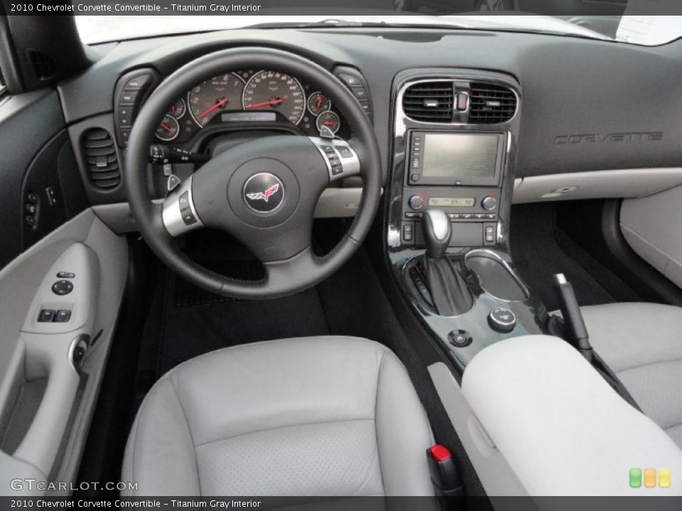 Titanium Gray Interior Photo for the 2010 Chevrolet Corvette Convertible #37904331