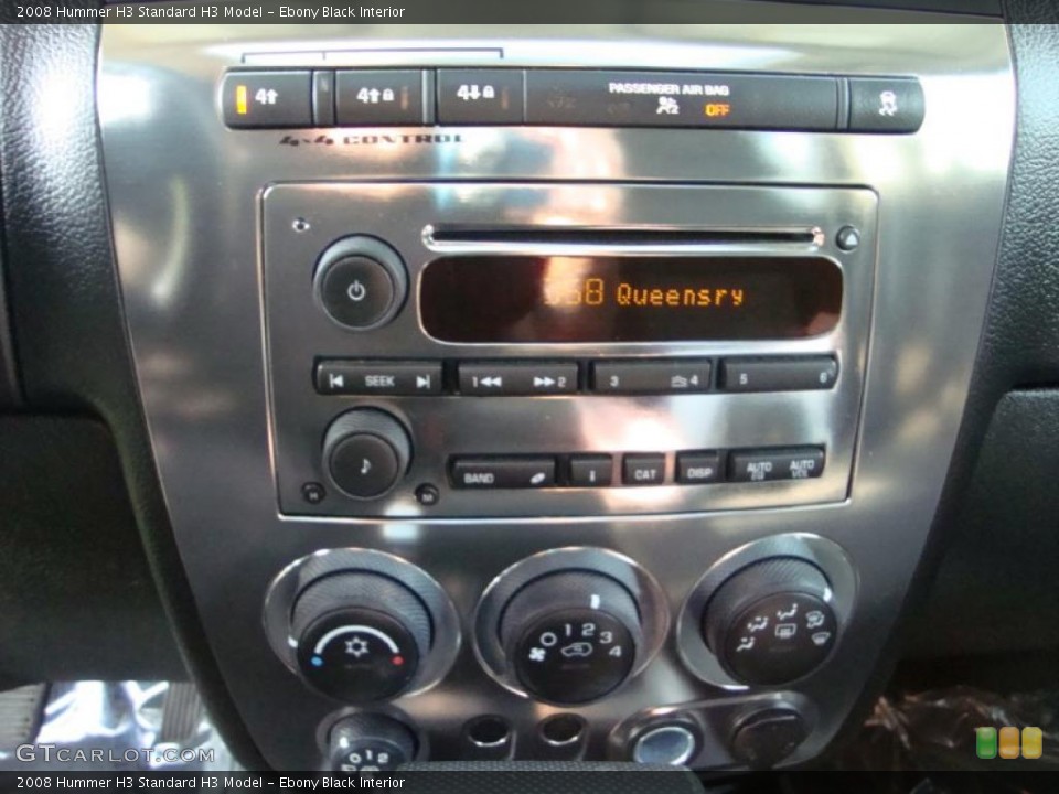 Ebony Black Interior Controls for the 2008 Hummer H3  #37907308