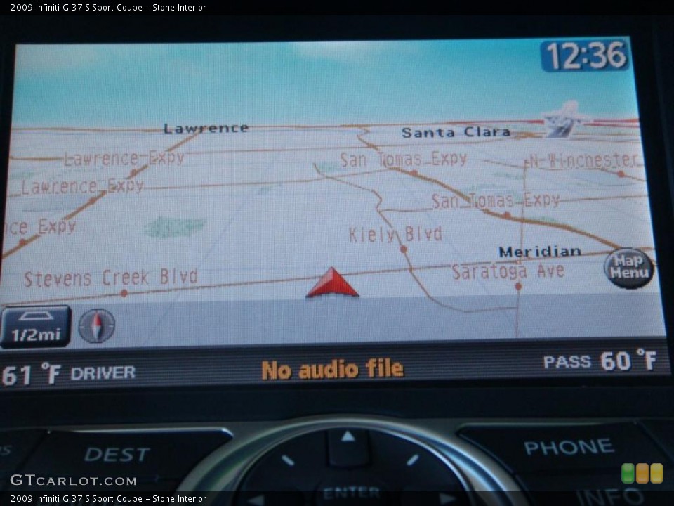 Stone Interior Navigation for the 2009 Infiniti G 37 S Sport Coupe #37908704