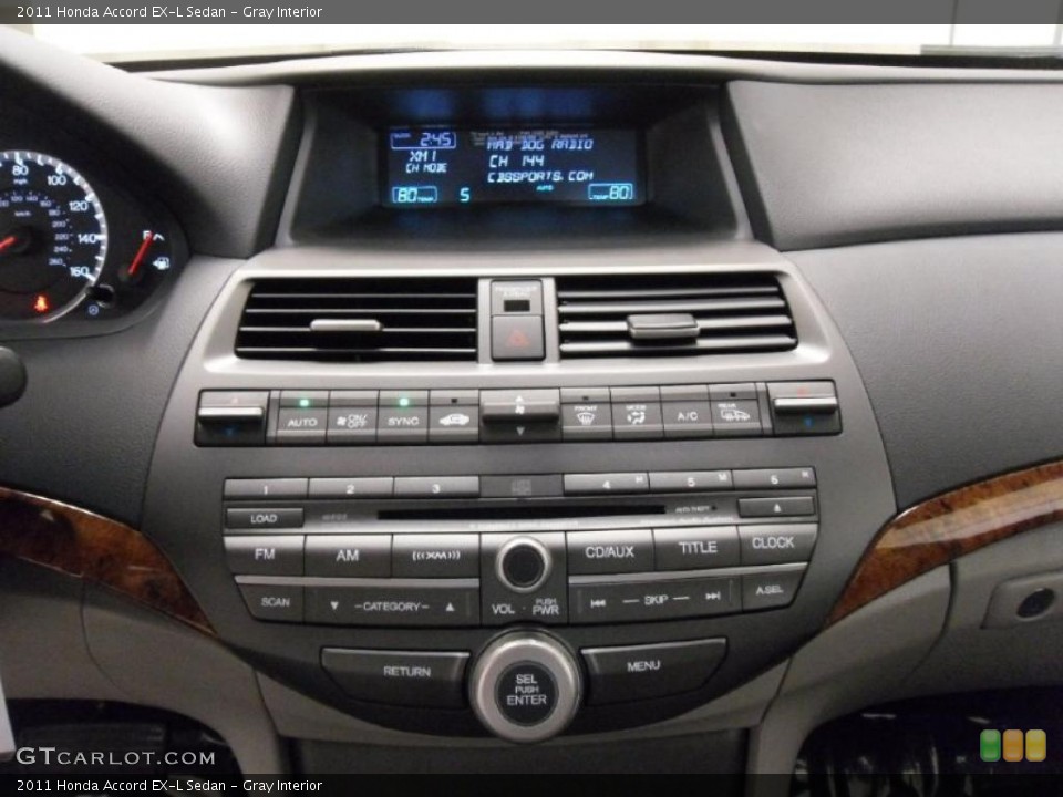 Gray Interior Controls for the 2011 Honda Accord EX-L Sedan #37909001