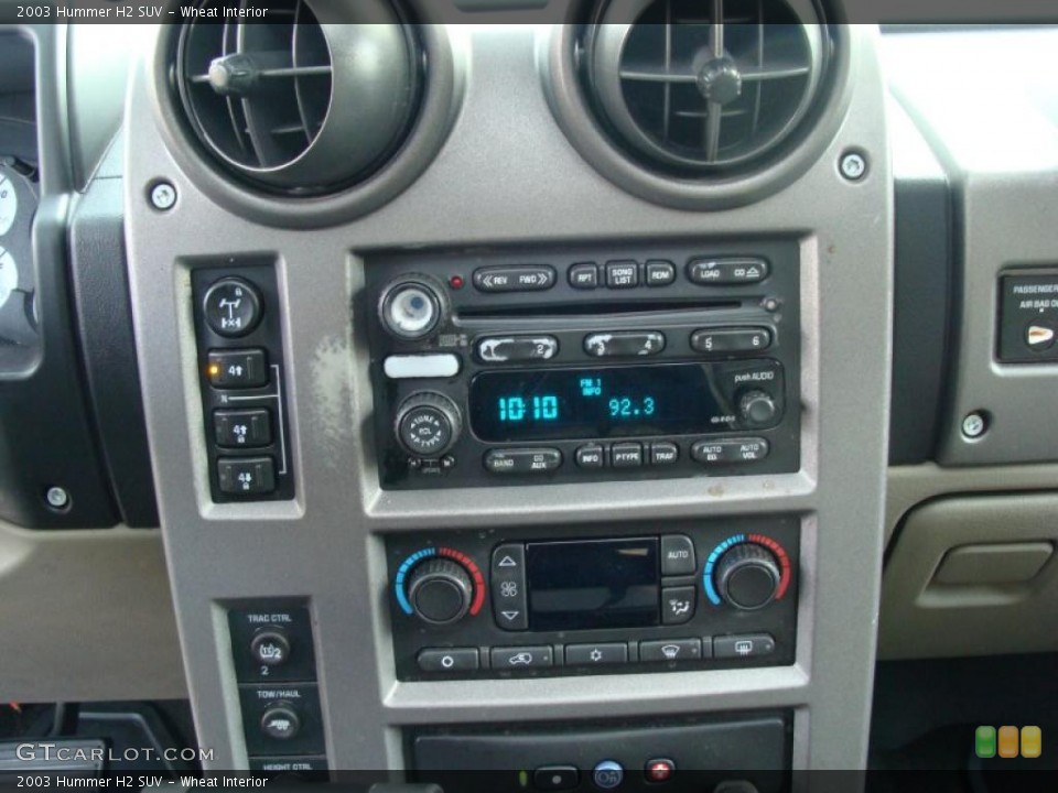 Wheat Interior Controls for the 2003 Hummer H2 SUV #37909313