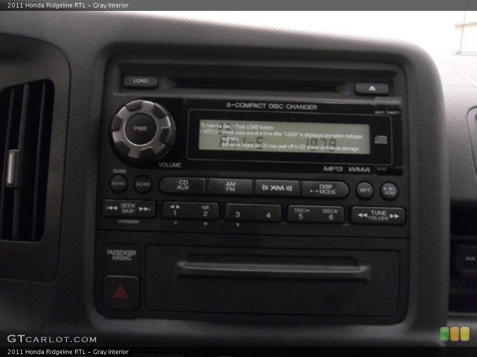 Gray Interior Controls for the 2011 Honda Ridgeline RTL #37909537