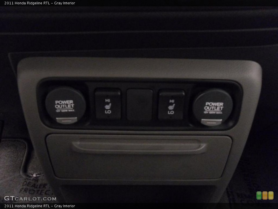 Gray Interior Controls for the 2011 Honda Ridgeline RTL #37909561