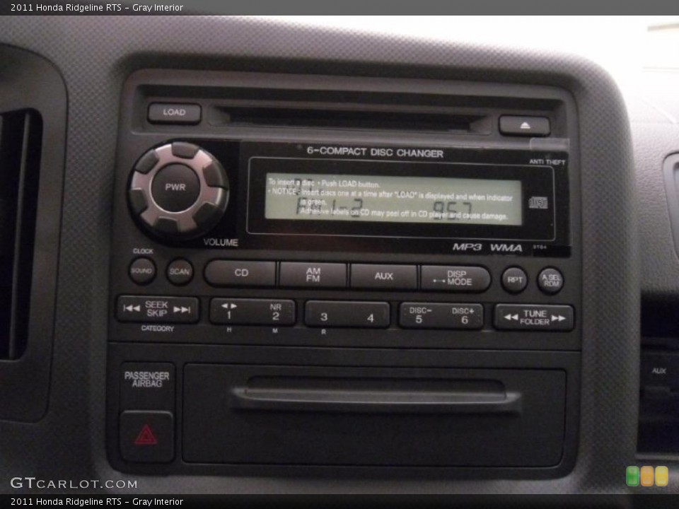 Gray Interior Controls for the 2011 Honda Ridgeline RTS #37910433