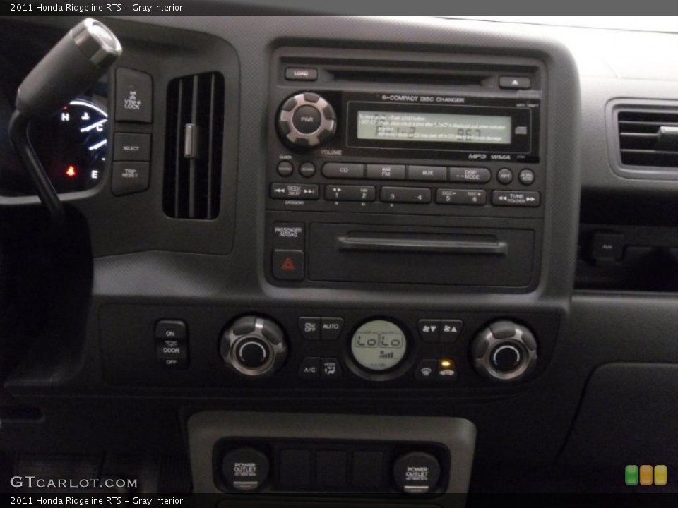 Gray Interior Controls for the 2011 Honda Ridgeline RTS #37910449