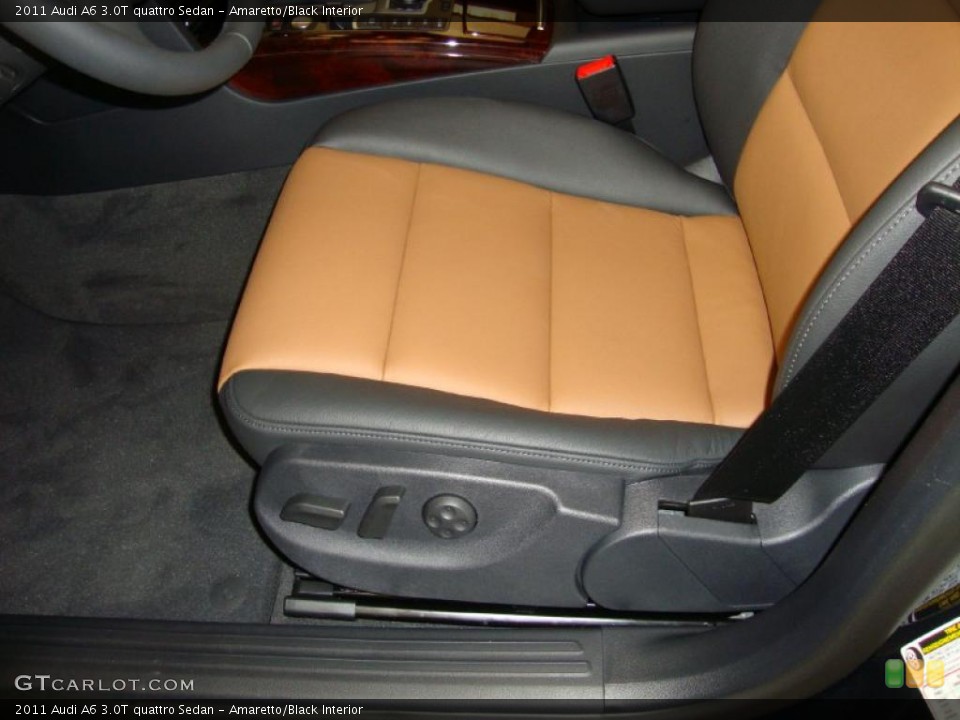 Amaretto/Black Interior Photo for the 2011 Audi A6 3.0T quattro Sedan #37910641