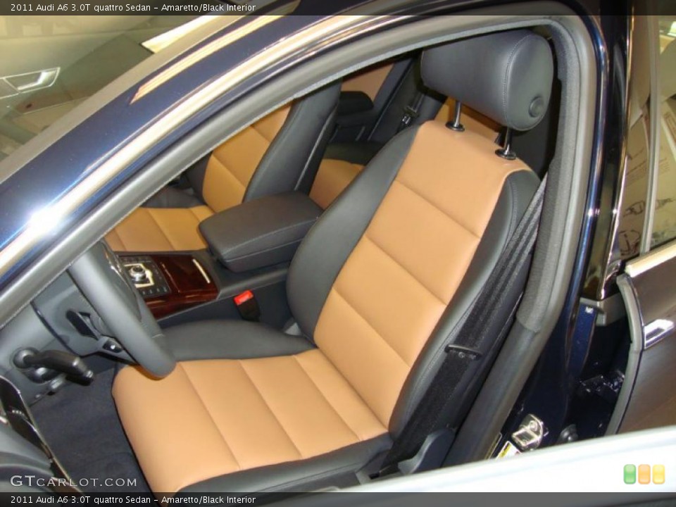 Amaretto/Black Interior Photo for the 2011 Audi A6 3.0T quattro Sedan #37910657