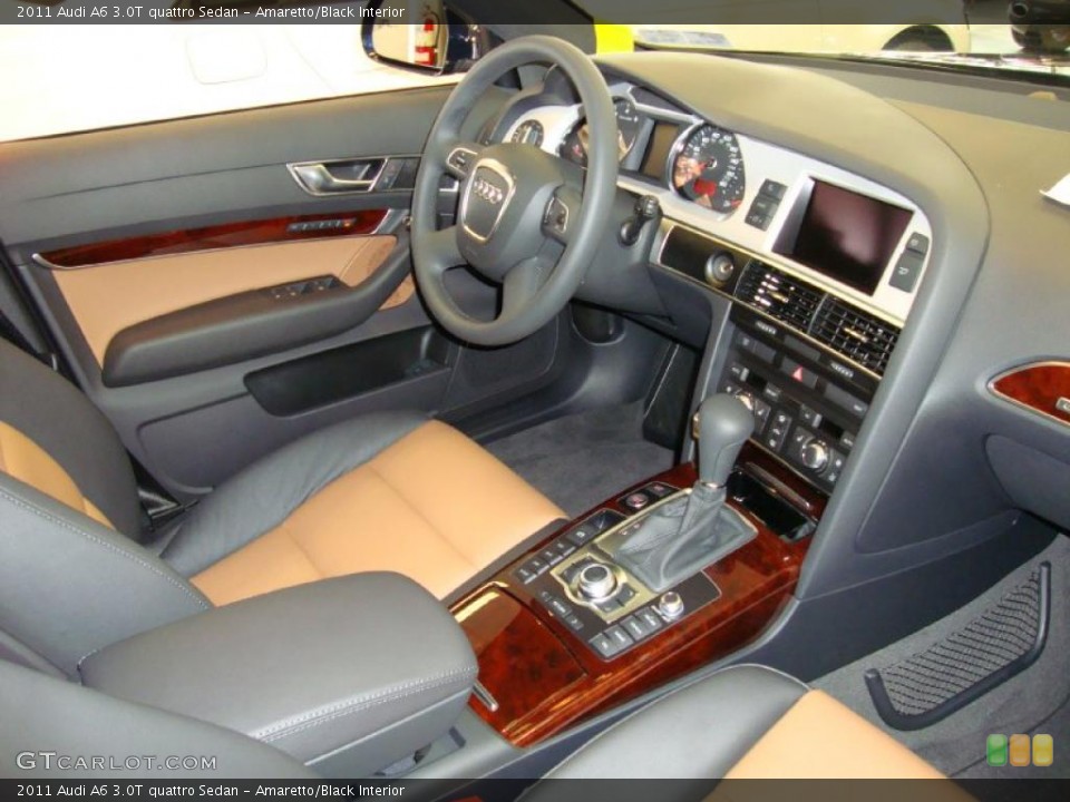 Amaretto/Black Interior Photo for the 2011 Audi A6 3.0T quattro Sedan #37910685