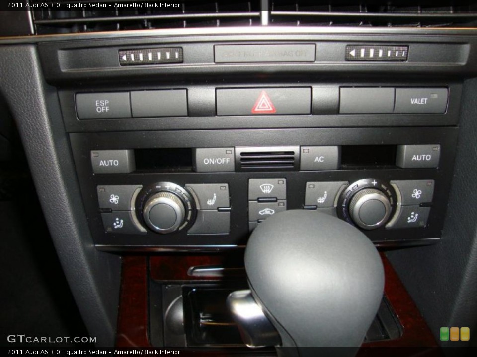 Amaretto/Black Interior Controls for the 2011 Audi A6 3.0T quattro Sedan #37910873