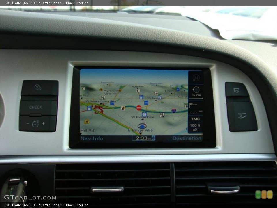 Black Interior Navigation for the 2011 Audi A6 3.0T quattro Sedan #37911469