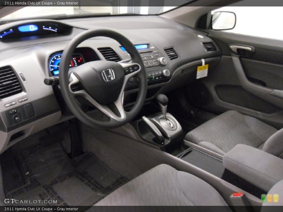 Gray Interior Photo for the 2011 Honda Civic LX Coupe #37912069