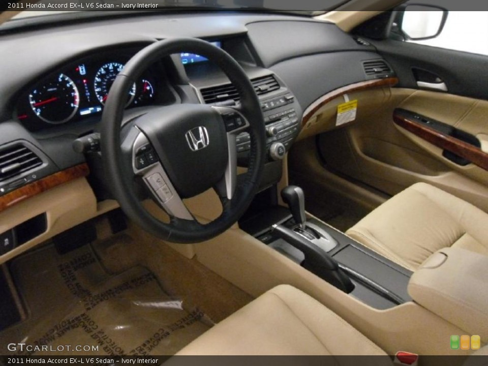 Ivory Interior Photo for the 2011 Honda Accord EX-L V6 Sedan #37912657
