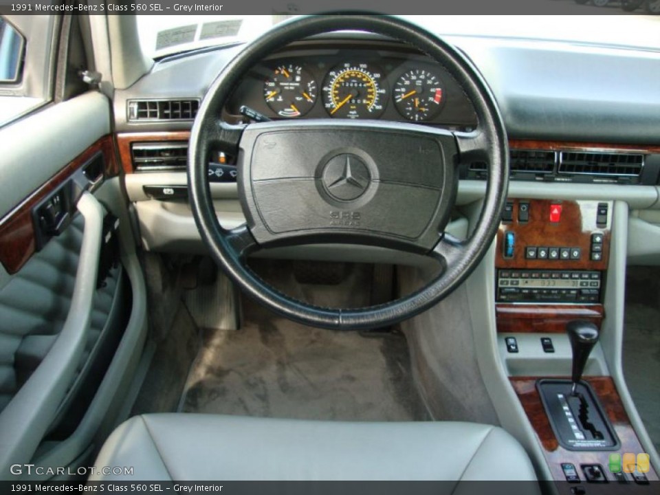 Grey Interior Steering Wheel for the 1991 Mercedes-Benz S Class 560 SEL #37912881