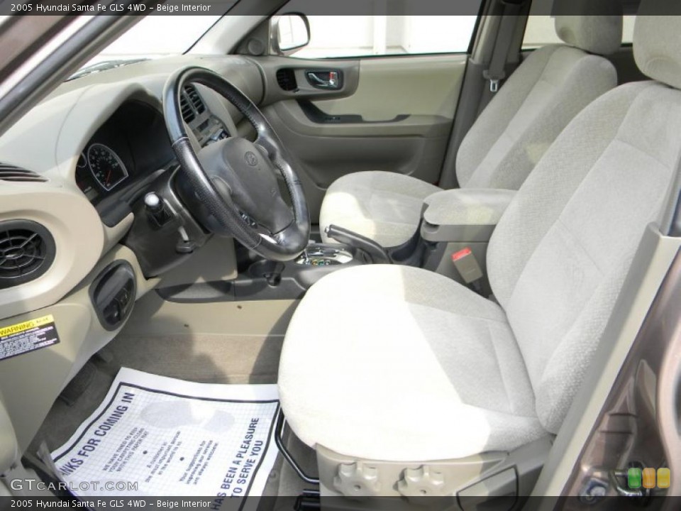 Beige Interior Photo for the 2005 Hyundai Santa Fe GLS 4WD #37913065