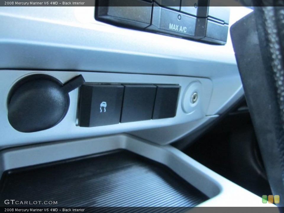 Black Interior Controls for the 2008 Mercury Mariner V6 4WD #37913161