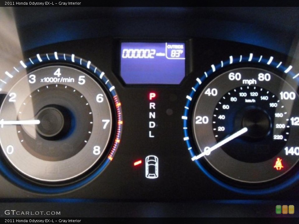 Gray Interior Gauges for the 2011 Honda Odyssey EX-L #37913866