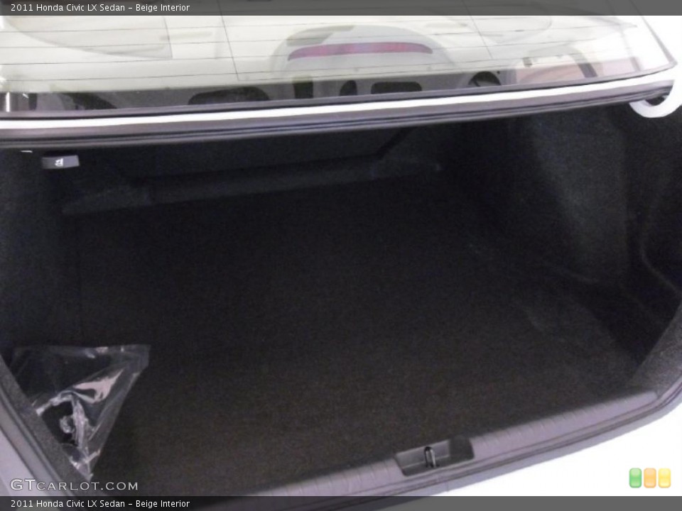 Beige Interior Trunk for the 2011 Honda Civic LX Sedan #37914474
