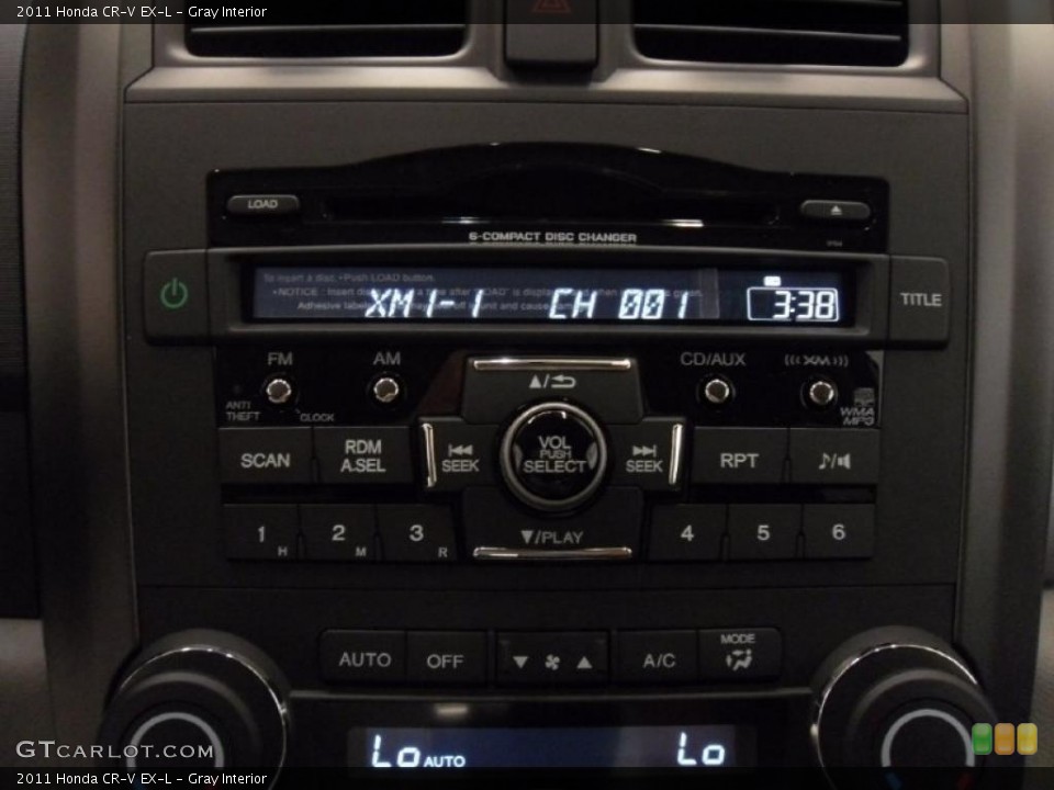 Gray Interior Controls for the 2011 Honda CR-V EX-L #37915890