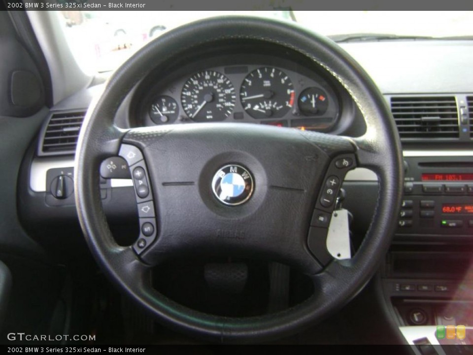 Black Interior Steering Wheel for the 2002 BMW 3 Series 325xi Sedan #37916266