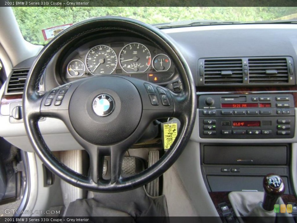 Grey Interior Steering Wheel for the 2001 BMW 3 Series 330i Coupe #37916542