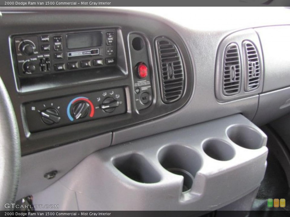 Mist Gray Interior Controls for the 2000 Dodge Ram Van 1500 Commercial #37916546