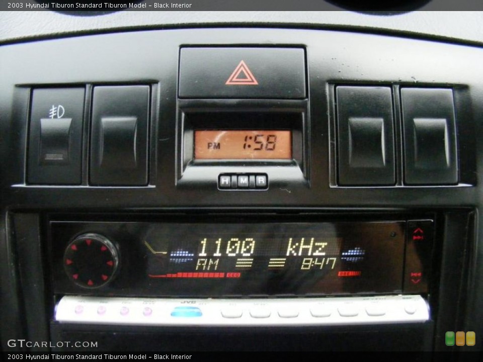 Black Interior Controls for the 2003 Hyundai Tiburon  #37917850