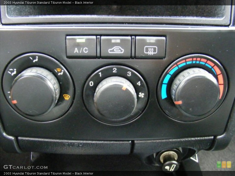 Black Interior Controls for the 2003 Hyundai Tiburon  #37917874