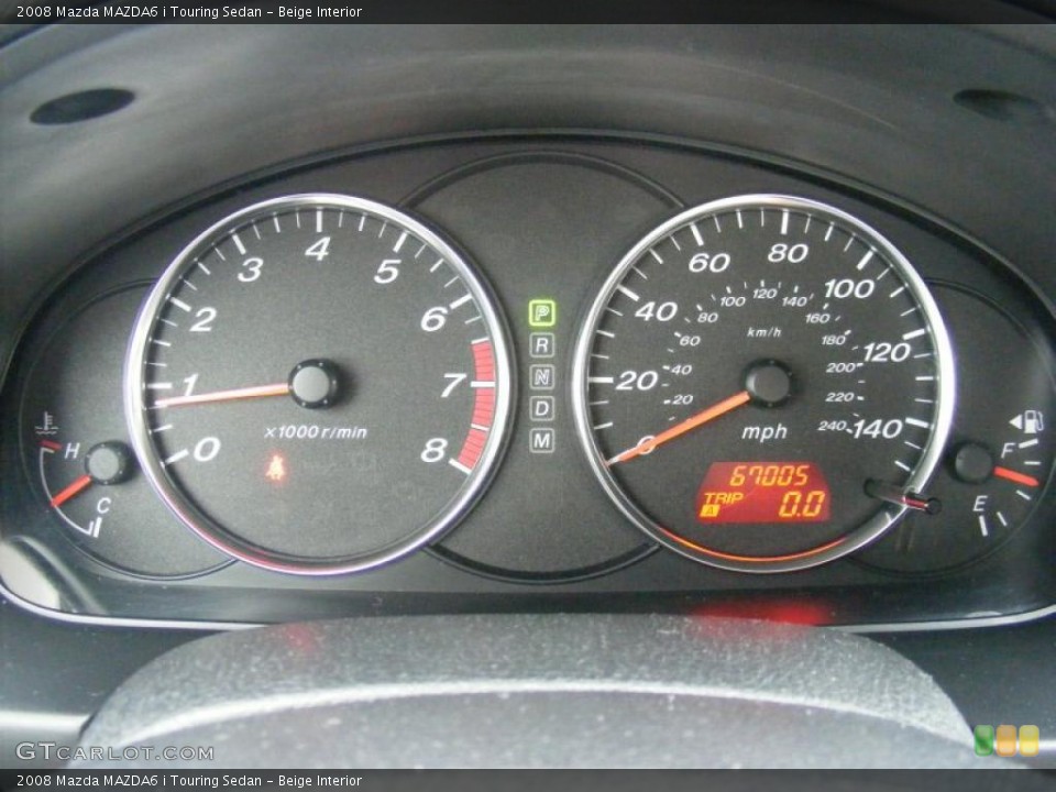 Beige Interior Dashboard for the 2008 Mazda MAZDA6 i Touring Sedan #37918290